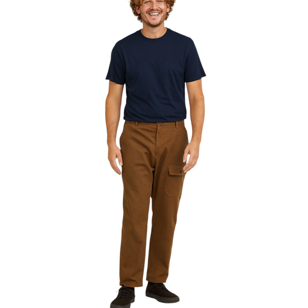 Houston White Men’s Brown Cargo Pants XXL Casual Utility Workwear Streetwear